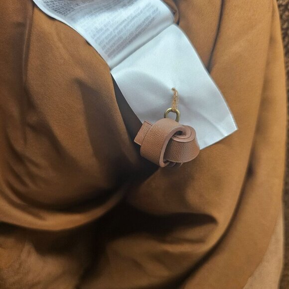 H&M Women's Teddy Sherpa Jacket Button Front Size 10 Brown Polyester - Picture 13 of 13